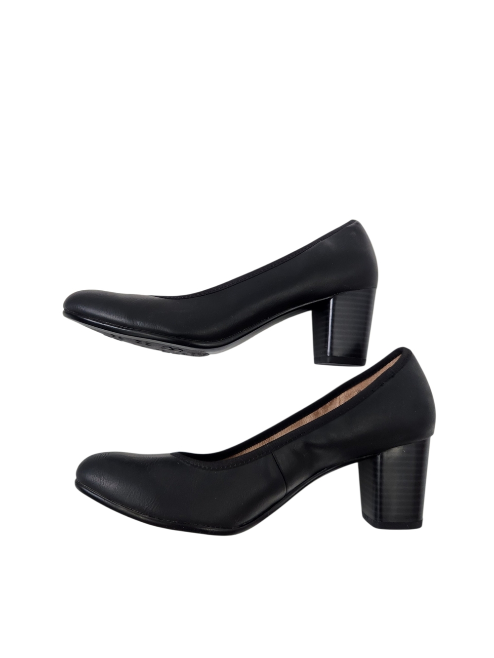 Naturalizer Comfort Black Leather Heel Pumps Size 6 Never Worn 2.5" Heel Height - Picture 2 of 6